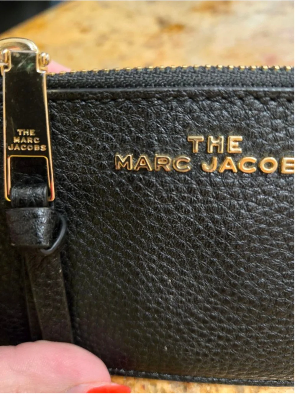 Women's Marc Jacobs Black Leather Card Wallet One Size - Picture 3 of 6